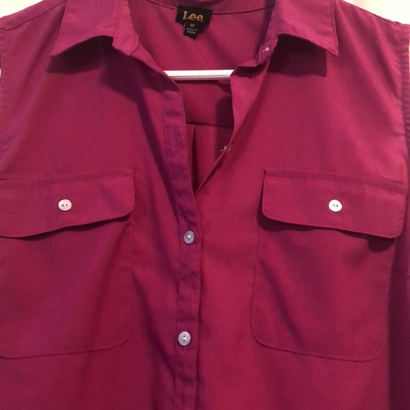 🎉4 for $20 Lee Magenta Tank, size Medium - Picture 3 of 4